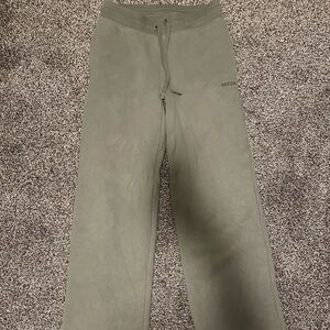 Aritzia Sage Green Sweatfleece Pants in S